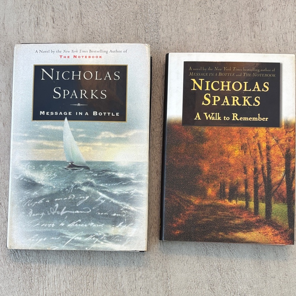 Nicholas Sparks Signed Book Set